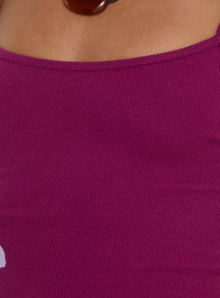 Admiration Mini Dress Plum