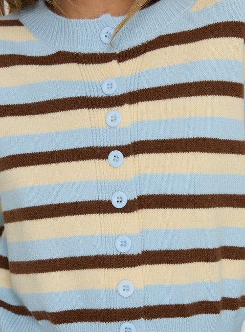 product Princess Polly Rhitta Button Down Cardigan Multi Stripe 