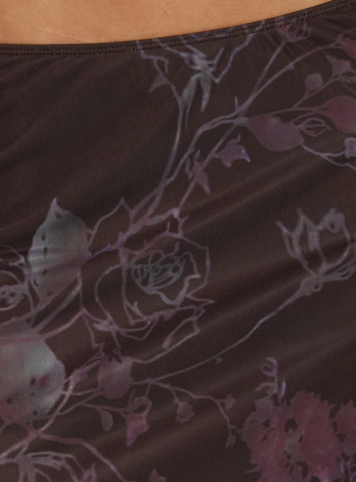 Laena Midi Skirt Purple Floral