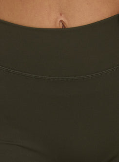 Final Form Active 4" Invisible Scrunch Shorts Olive