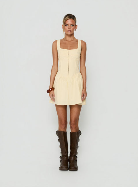 Ettalie Cinched Waist Playsuit Butter