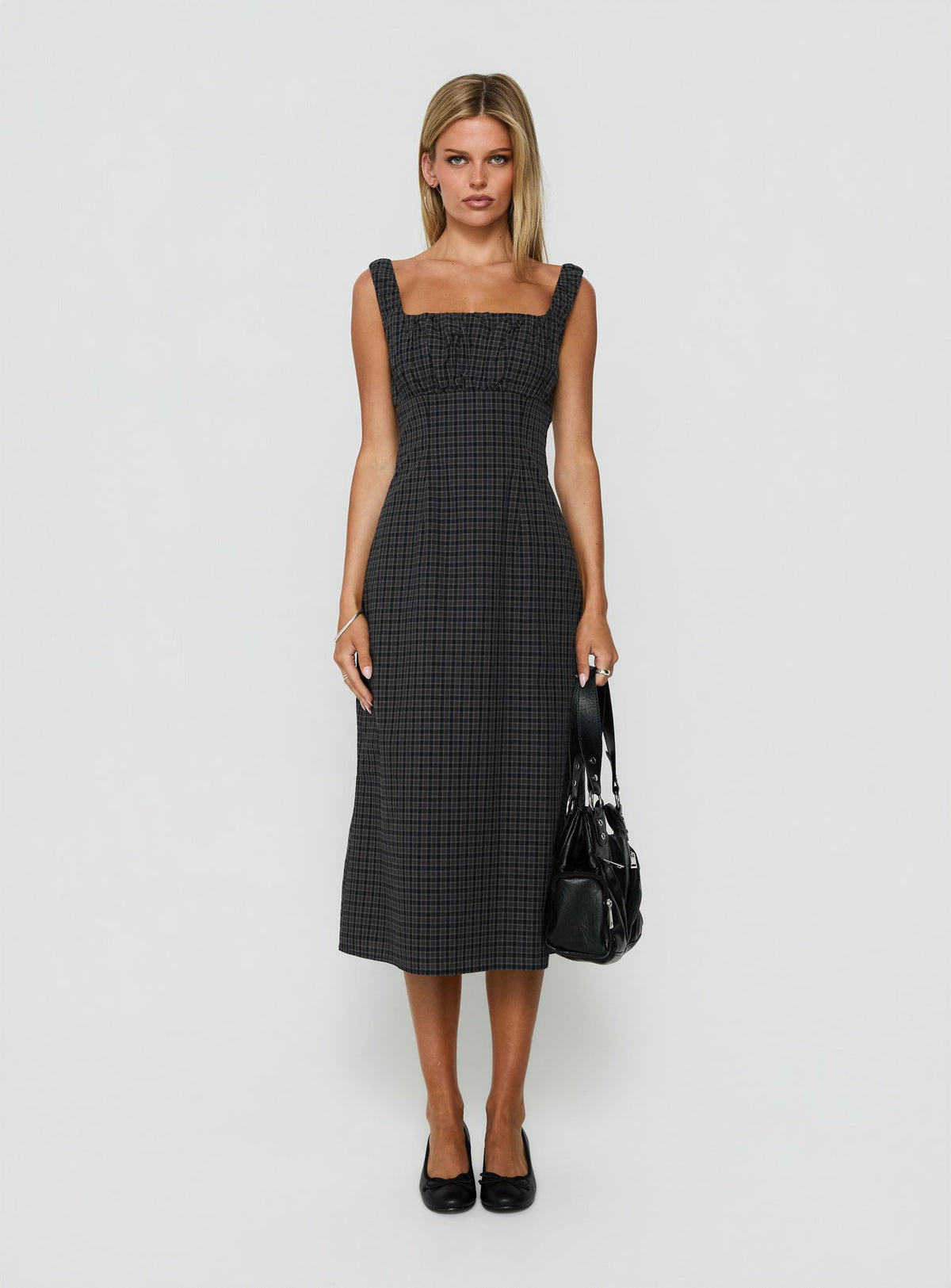 Donnamarie Midi Dress Check