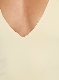 Palmas Halter Maxi Dress Butter Yellow
