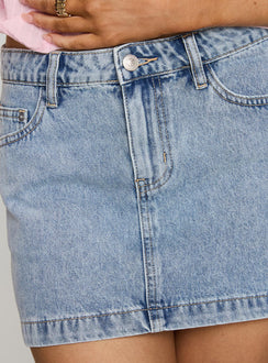 Nickei Denim Mini Skirt Light Wash Tall Mini Skirts Skirts 