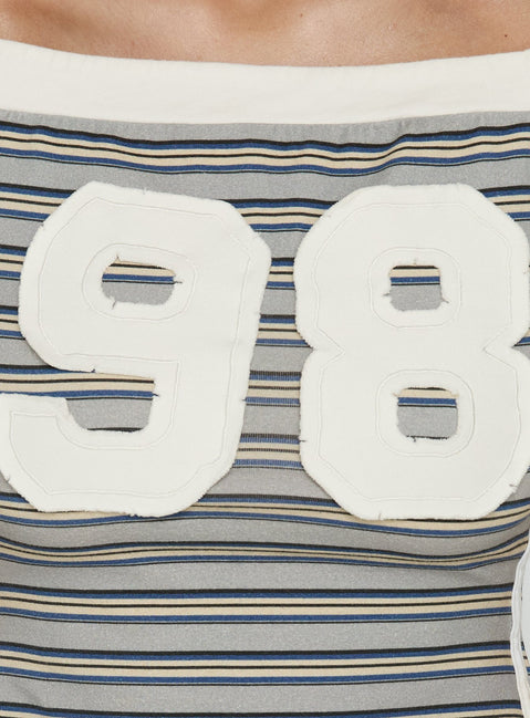 98 Baby Off The Shoulder Top Stripe