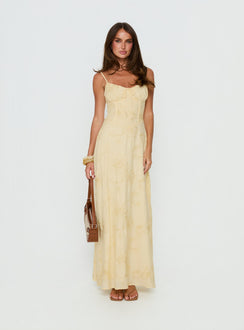 Members Only Maxi Dress Lemon