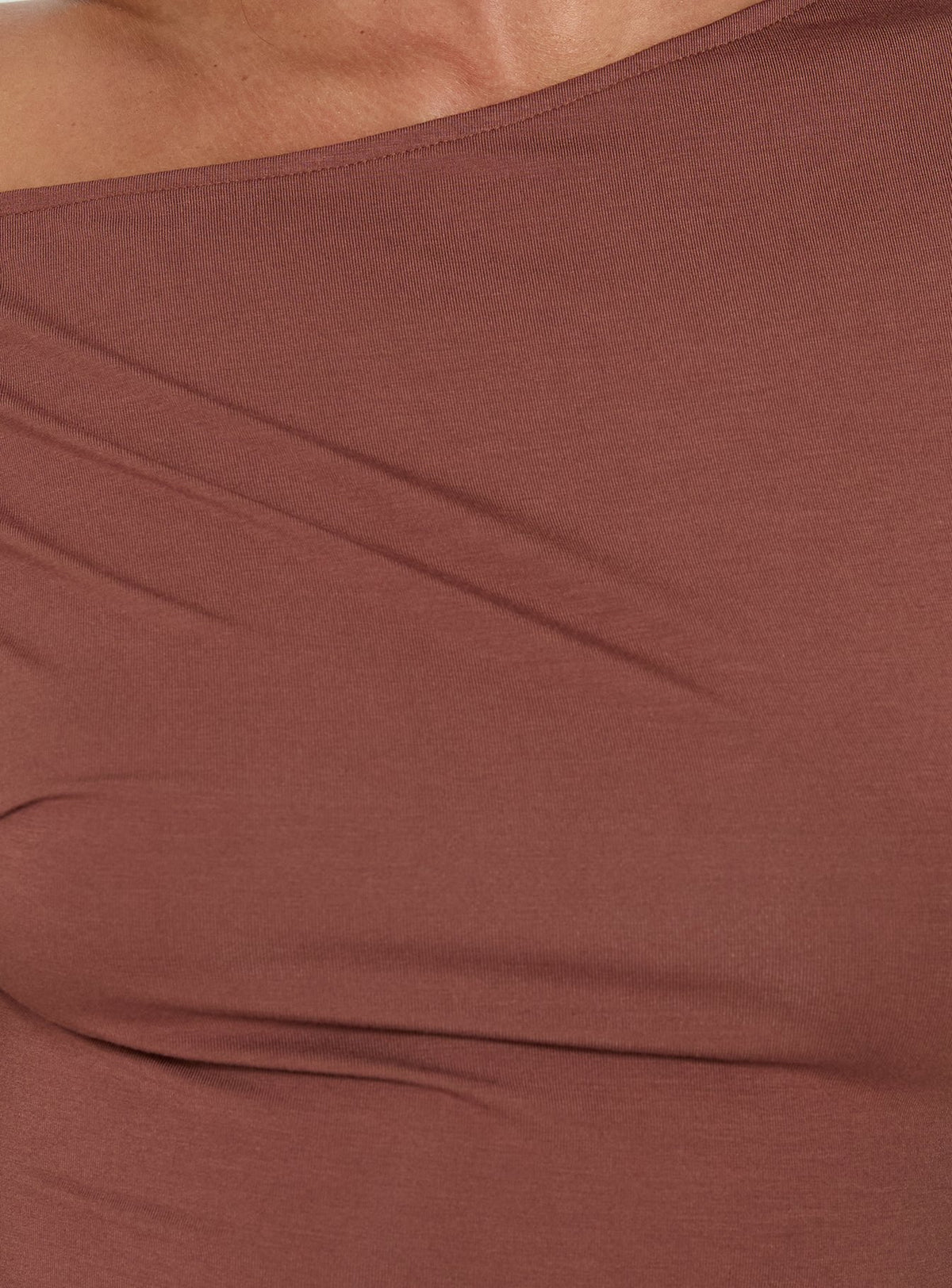 Luckiest Girl Off Shoulder Cinched Top Clay