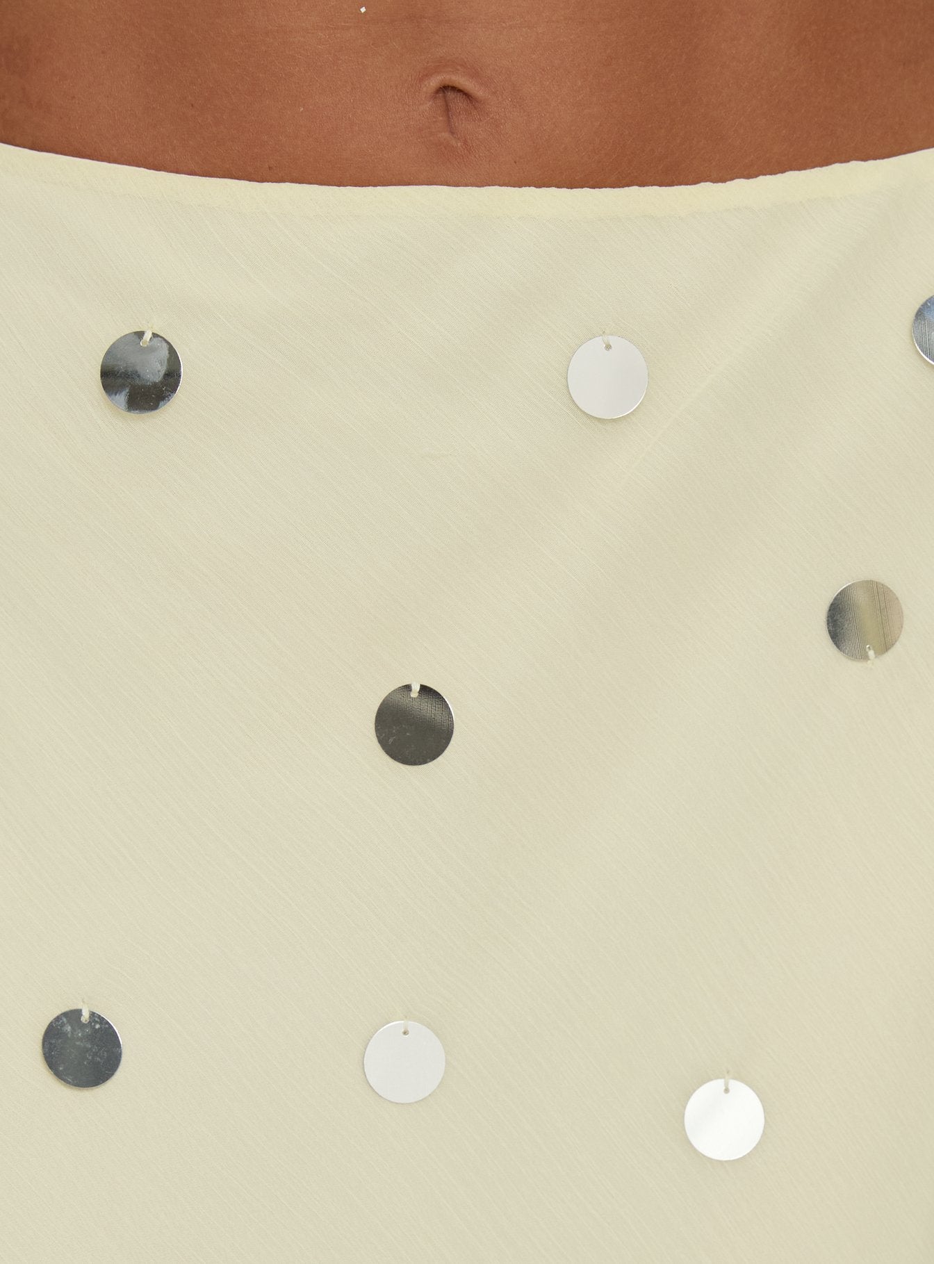 product Princess Polly Kessiah Sequin Midi Skirt Yellow Skirts 