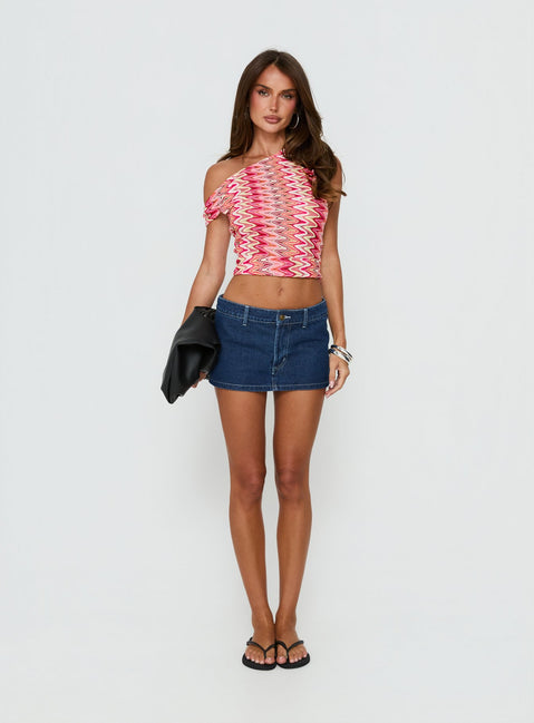 Beaming Brighter Off Shoulder Cinched Draped Top Pink