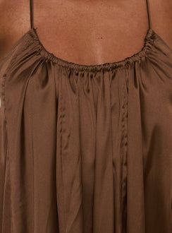 Seatides Scoop Maxi Dress Chocolate