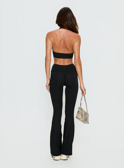 Energize Active Invisible Scrunch Flare Leggings Black