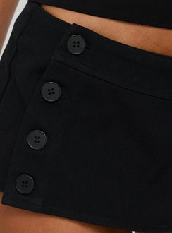 Bessi Cotton Skort Black
