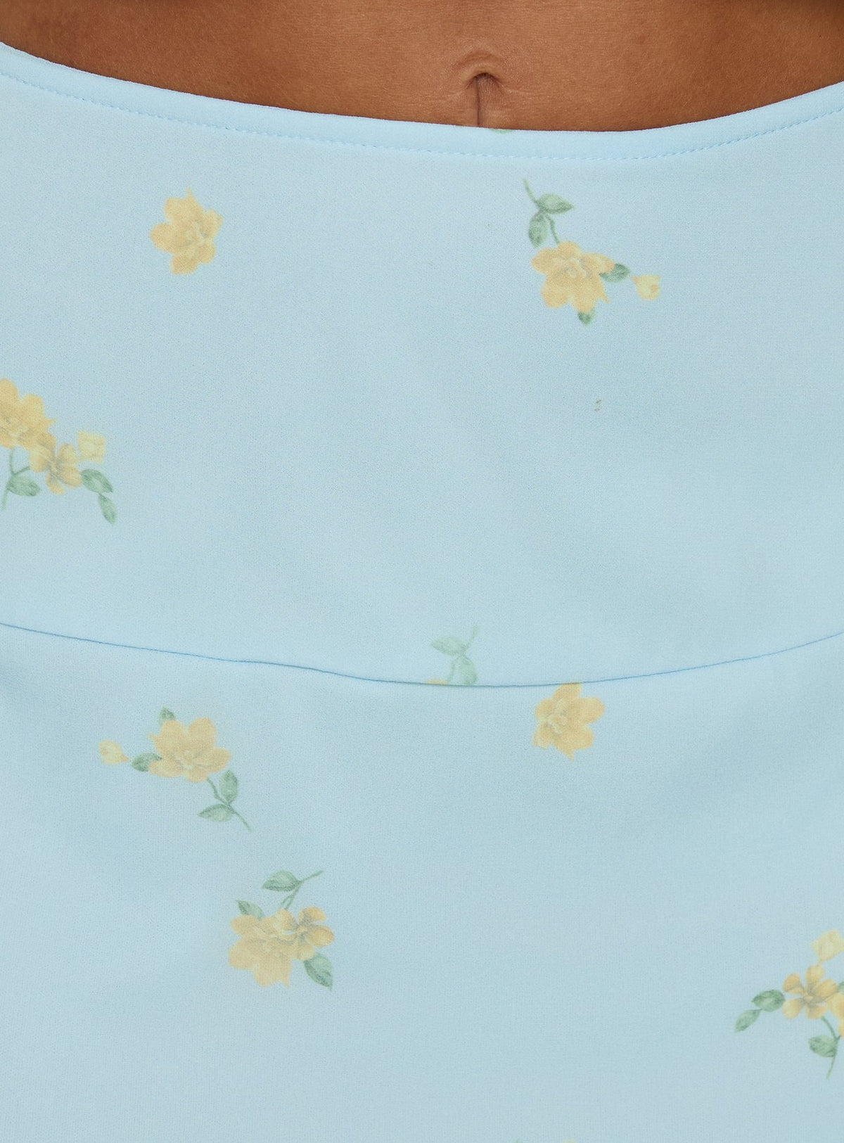 product Princess Polly Daphene Asymmetrical Midi Skirt Blue Floral Midi Skirts 