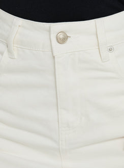 Gazelle Denim Skort White