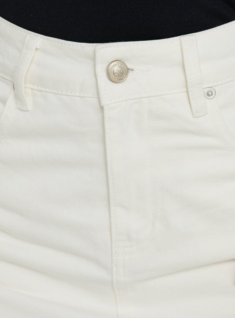 Gazelle Denim Skort White