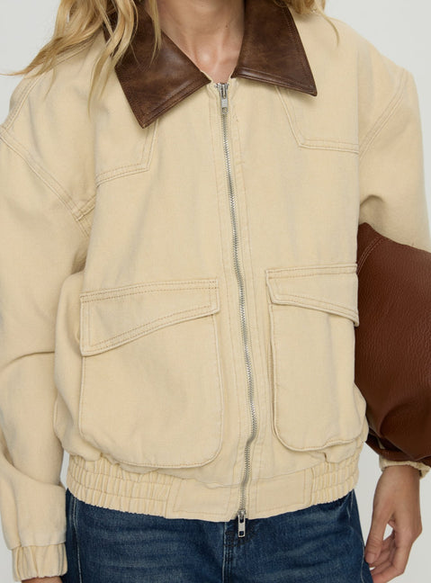 Sancia Bomber Jacket Beige