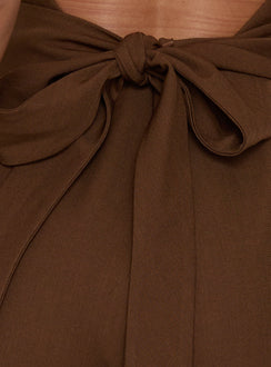 Dolana Halter Romper Chocolate