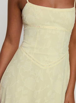 South Of France Maxi Dress Yellow