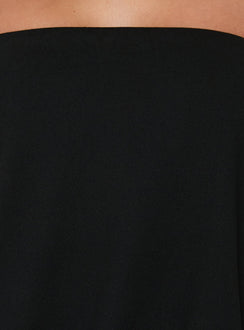 Calina Strapless Romper Black