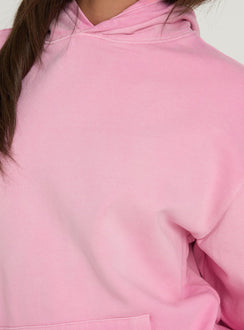 AT Pullover Oversized Hoodie Washed Pink
