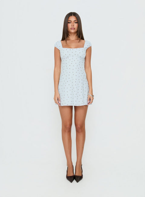 Fenrir Ruched Mini Dress Multi Floral