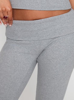 product Princess Polly Truth Be Told Straight Leg Pant Grey Marle Low Rise Pants 