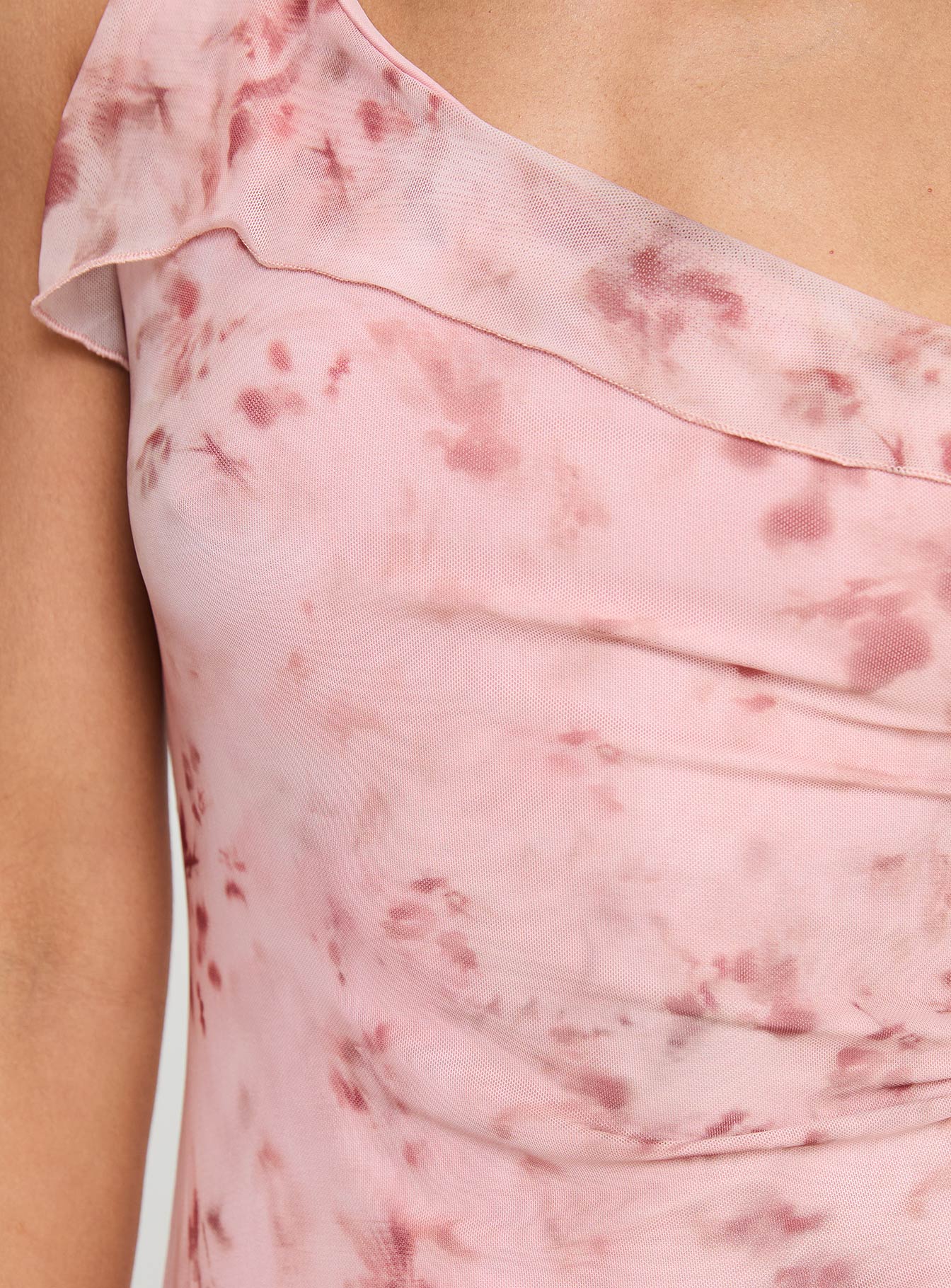product Princess Polly Bramwell One Shoulder Mini Dress Pink Asymmetric Neckline 