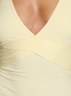 Madelon Long Sleeve Wrap Top Butter