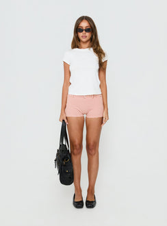 Fast Cars Micro Shorts Red Gingham