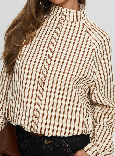 Kalle Jacket Brown Check