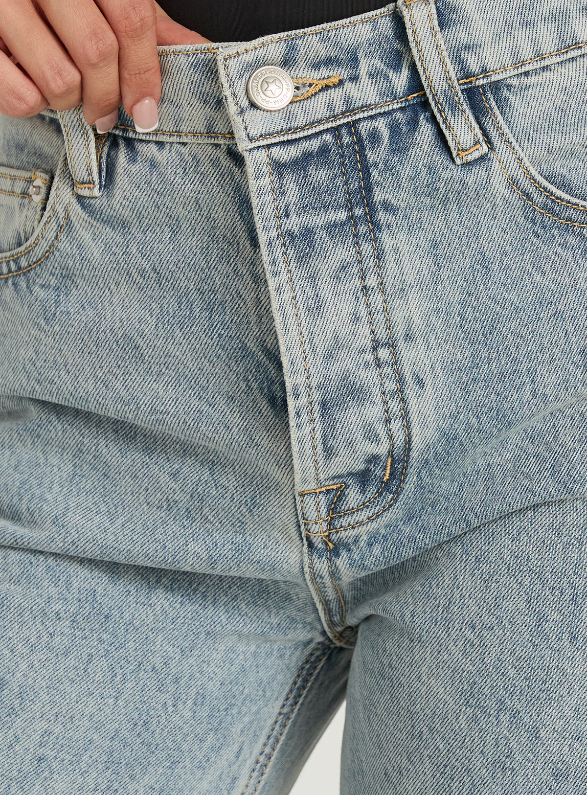 Fawcett High Rise Straight Leg Jeans Light Blue Wash Petite High Rise Jeans Jeans 