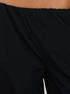 Featuring Lunea Concealed Waistband Pants Black womens-regular-pants with high-rise detail Princess Polly