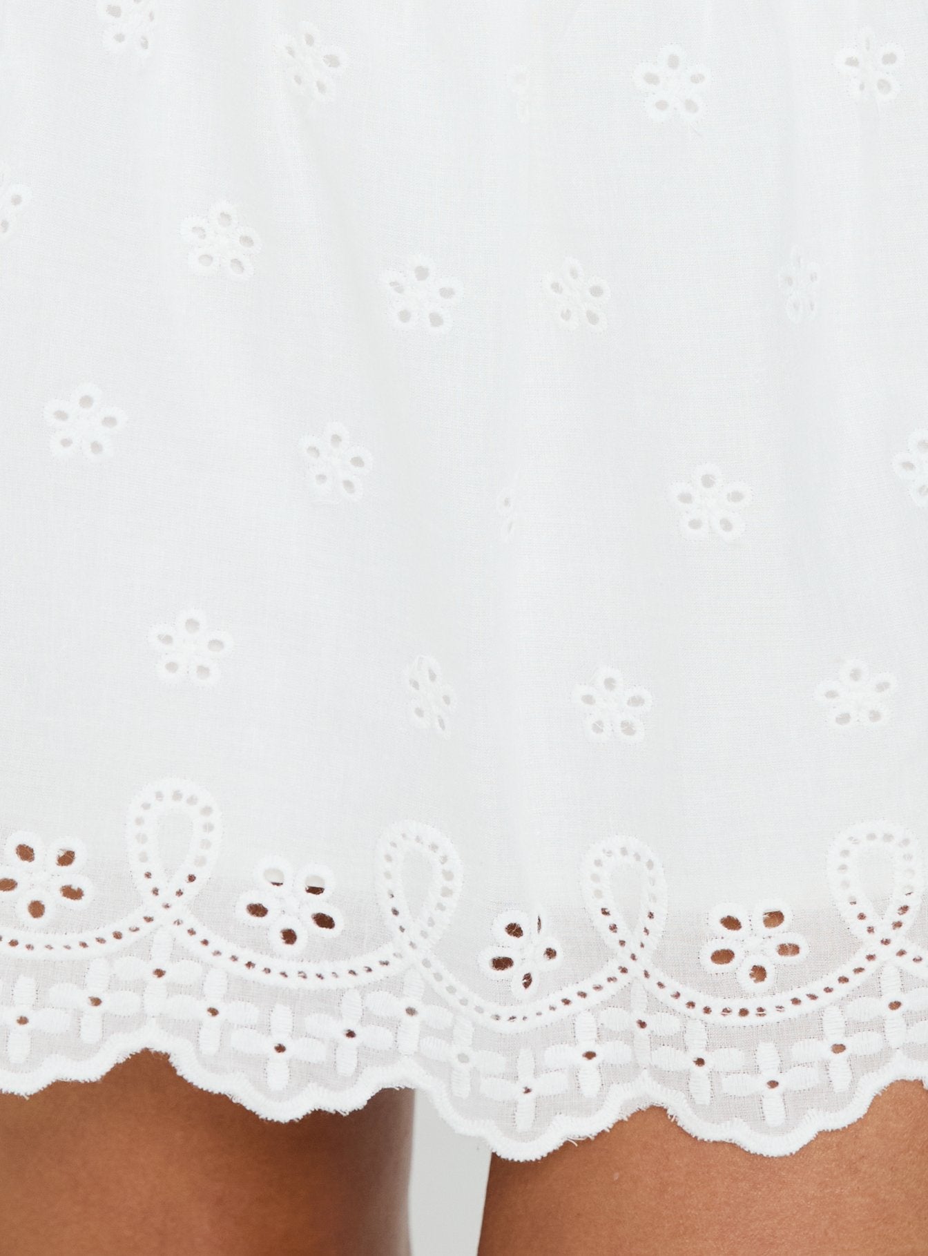 product Princess Polly Tiriah Embroidered Mini Skirt White Mini Skirts 