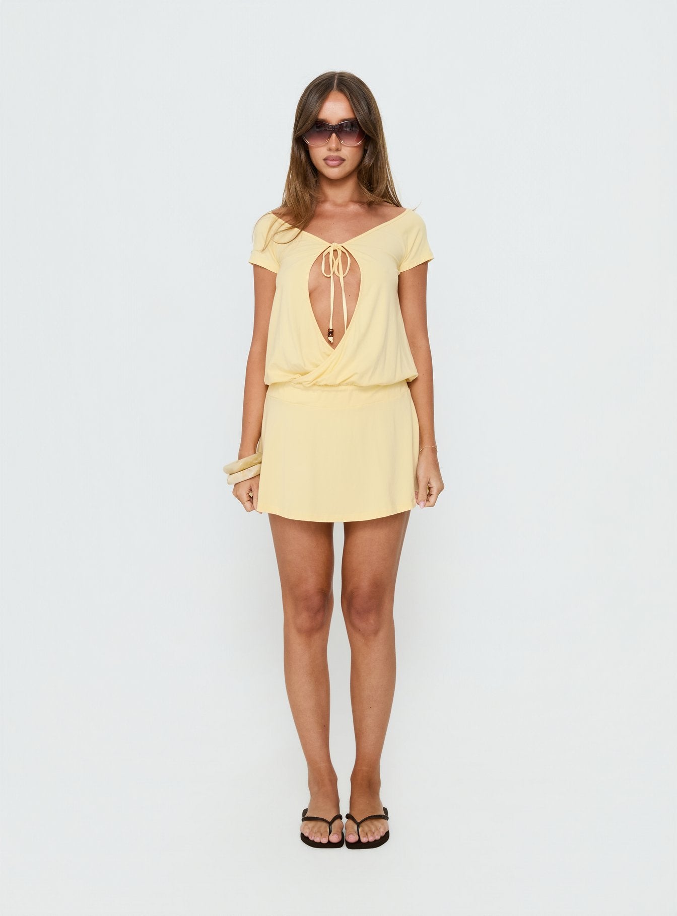 Papino Mini Dress Lemon