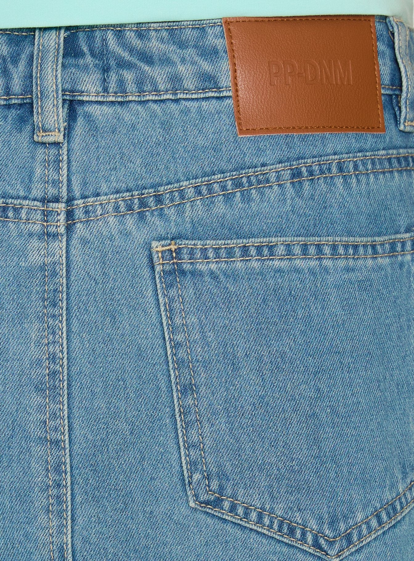 Veyro Micro Denim Skort Mid Blue