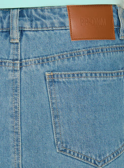 Veyro Micro Denim Skort Mid Blue