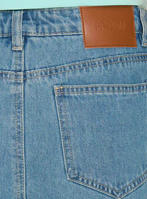Veyro Micro Denim Skort Mid Blue