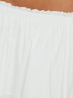 Explore the Meanna Tiered Maxi Skirt White in womens-skirts with maxi length Princess Polly