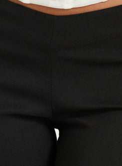 Zeni V Waist Bootleg Pants Black
