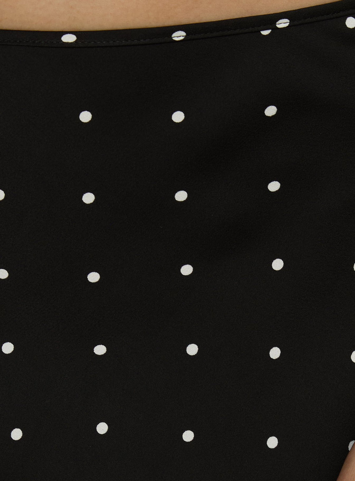 product Princess Polly Idette Lace Asymmetrical Mini Skirt Black Polka Dot Mini Skirts 