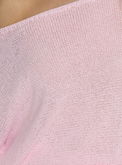 product Princess Polly Xaria Off Shoulder Knit Sweater Pink regular 