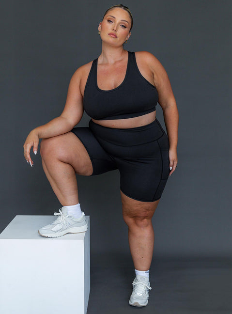 Black crop top