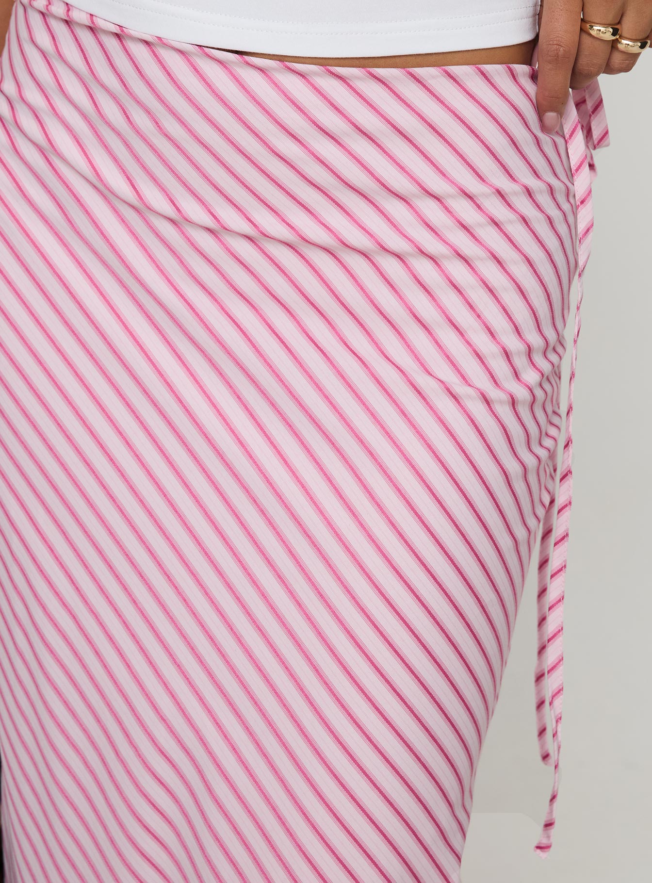 product Princess Polly Fluttering Maxi Skirt Pink Stripe Maxi 