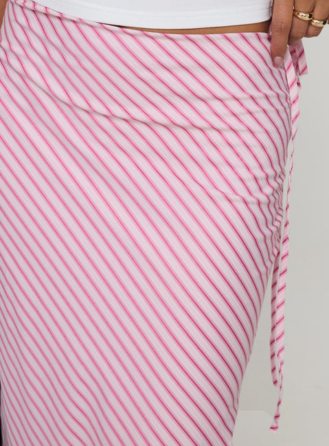 product Princess Polly Fluttering Maxi Skirt Pink Stripe Maxi 