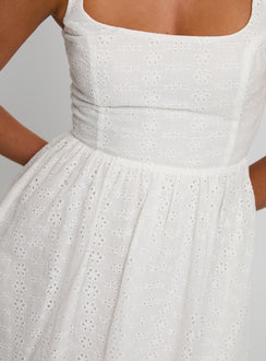 product Princess Polly Cartmel Embroidered Mini Dress White Square Neck 