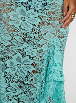 product Princess Polly Bluemoon Lace Maxi Skirt Blue Maxi Skirts Skirts 