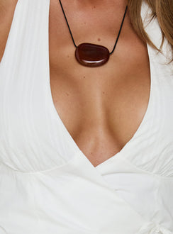 Jezmina Halter Wrap Top White