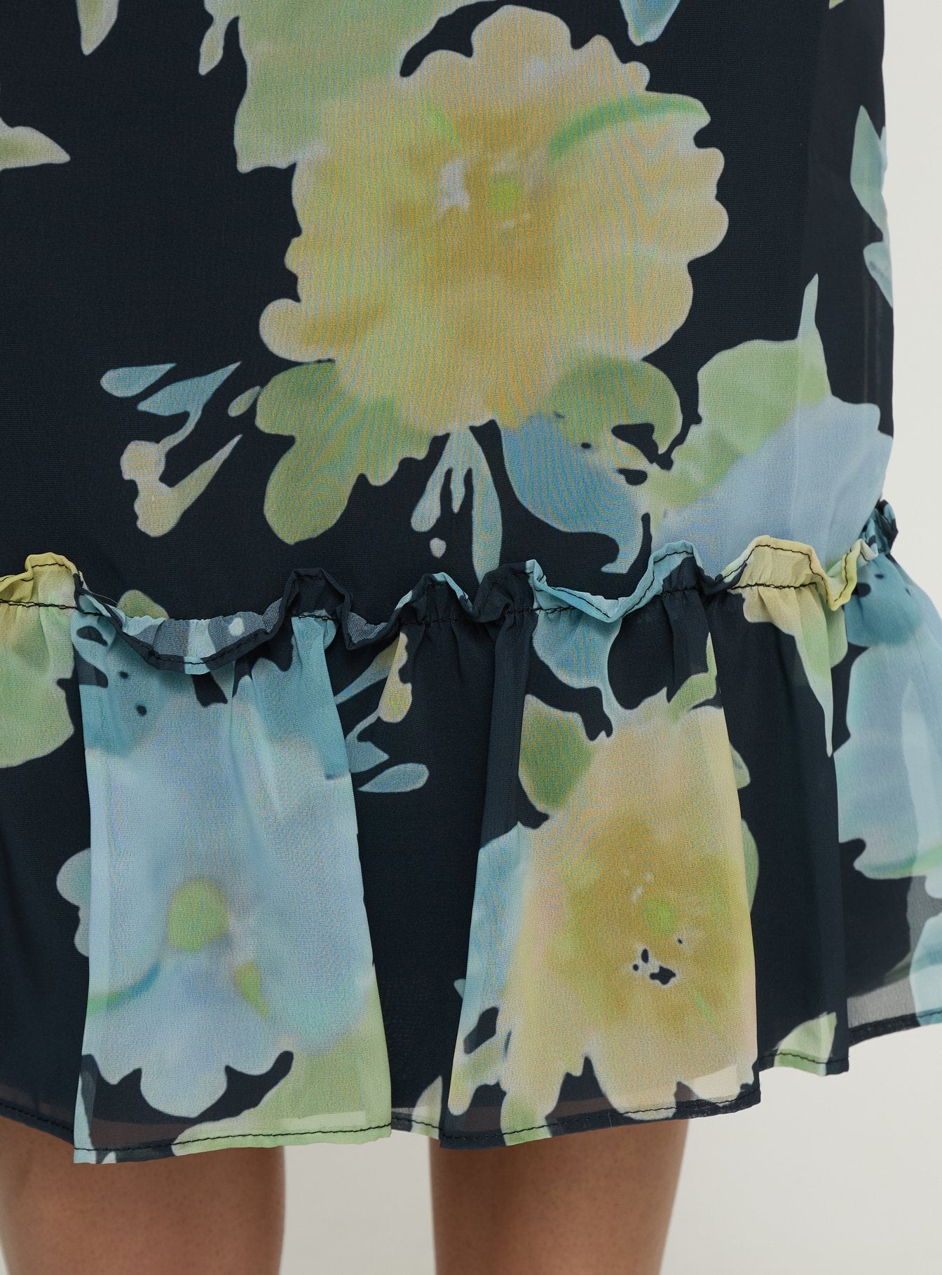 product Princess Polly Tarla Midi Skirt Crystal Black Flower Midi Skirts 