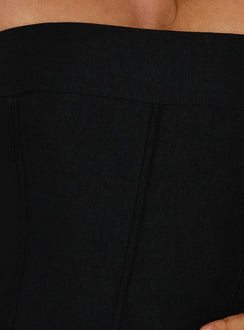 All The Way Strapless Corset Mini Dress Black