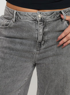 product Princess Polly Wolfie High Rise Wide Leg Slouchy Jeans Steel Curve High Rise Jeans Jeans 
